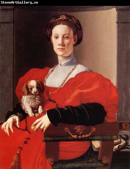 Pontormo, Jacopo Portrait of a Lady in Red